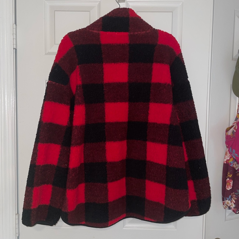 Cropped Sherpa pullover